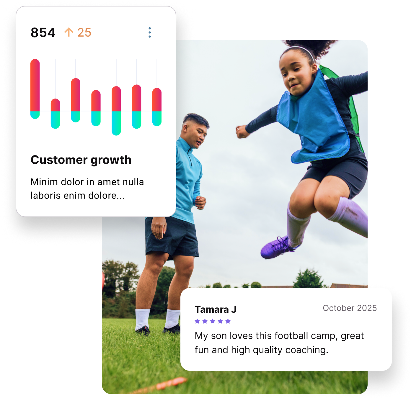 Sports provider analytics and customer review