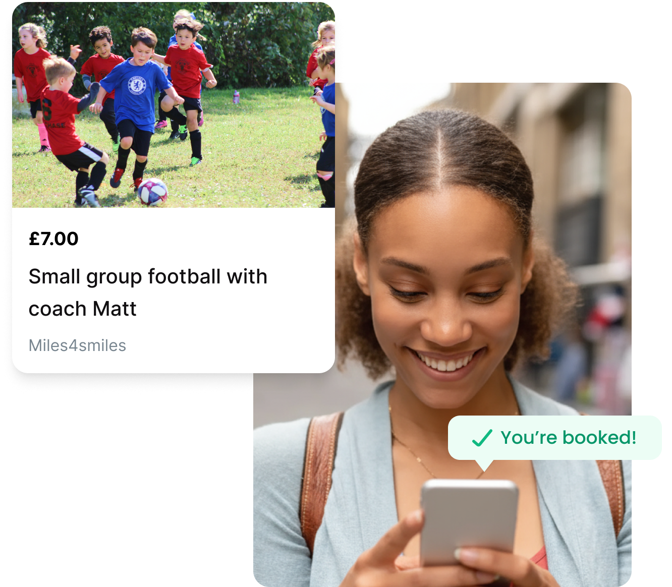 Provider booking experience on Classhoppa