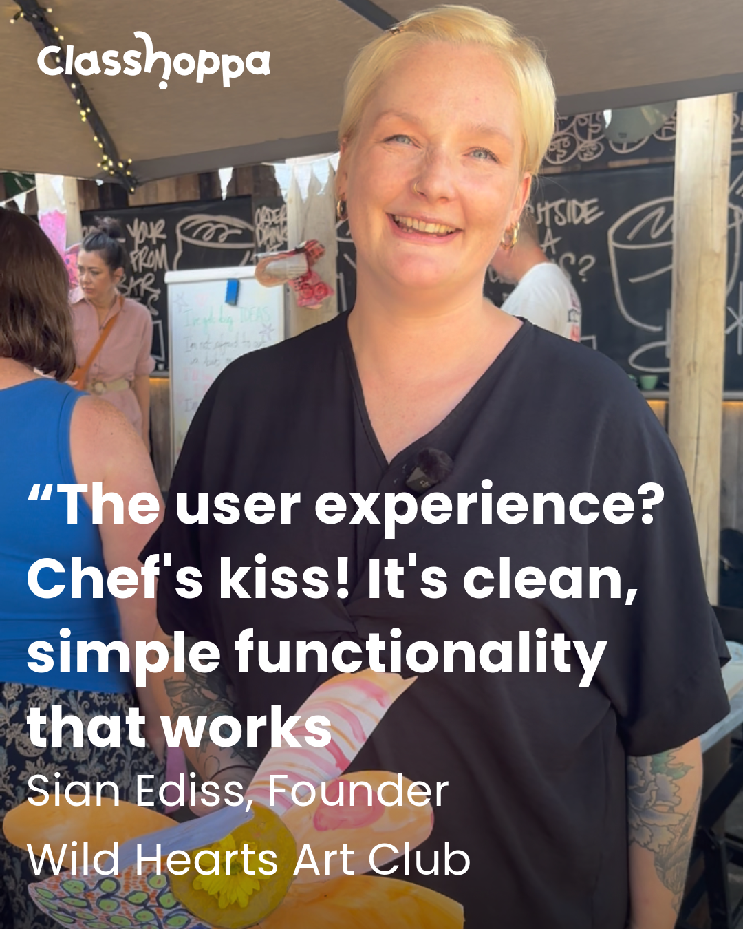 Sian Ediss, Founder, Wild Hearts Art Club